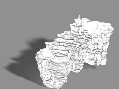 Stone Town Magic Cave - Stone 04 3D model