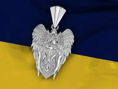 trident angel 3D print model