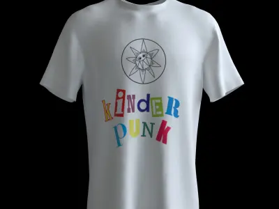 T-Shirts t - shirt with skull and crossbones 3D model