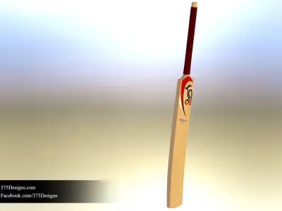 Kookaburra Cricket Bat Free 3D model