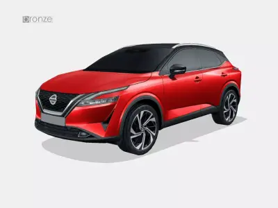 Nissan Qashqai 2022 Low-poly 3D model