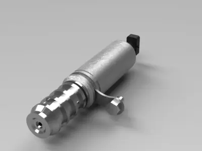 VVT Solenoid Type 2 designed and rendered using Onshape software 3D print model