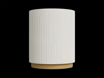 Light Beige Bohemian Side Table Low-poly 3D model