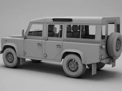Land Rover Defender 110 Wagon 3D model