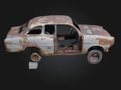 Rusty Relic  A Forgotten Machine from a Distant Past 3D model