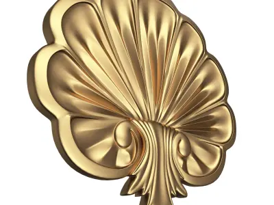 Shell Carved 05 Low-poly 3D model