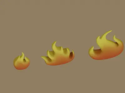 Flame Fire 3D model