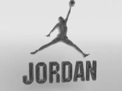 Jordan Logo version3 002 Free 3D model