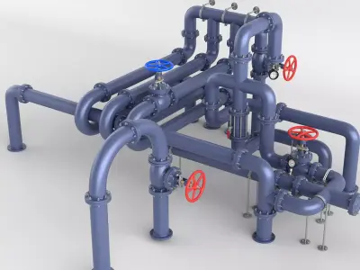 Pipe Assembly Pack  3D model purchase