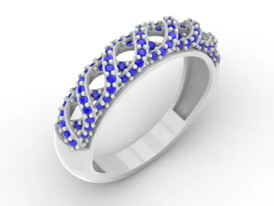 Jewelry Diamond Ring Model RG46 Free 3D print model