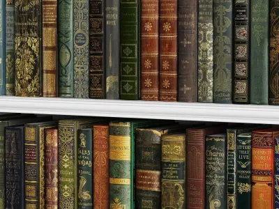 Classic Books 01 3D model