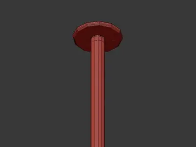 Ocean chandelier with flowers 3D model