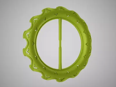 Arrow Pattern Buckle 3D print model