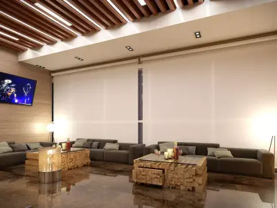 Luxury Restaurant Sitting 3D model