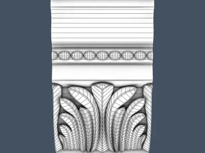 Decorative Crown Molding 3D model get