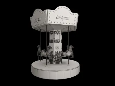 carousel 3D model