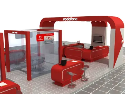 Exhibition Fair Stand 002 3D model