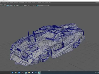 Cyber Car Free 3D model