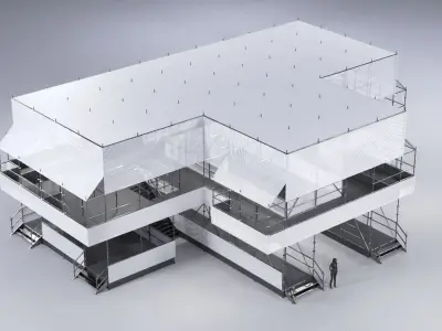 Layher Structure Pavilion 9 3D model