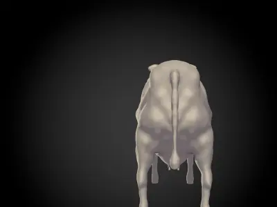cartoon cow animal 3D model