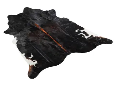 Black and White Cowhide Rug A28928 3D model