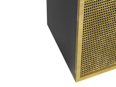 Brass Wire Mesh Cabinet 3D model