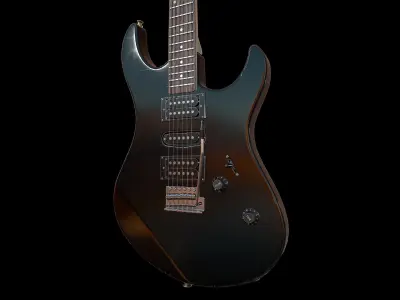 Electric Guitar YAMAHA ERG121U Low-poly 3D model
