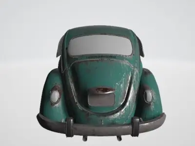 Beetle old volkswagen 3D model