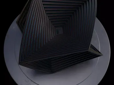 cubezone sculpture 3D model