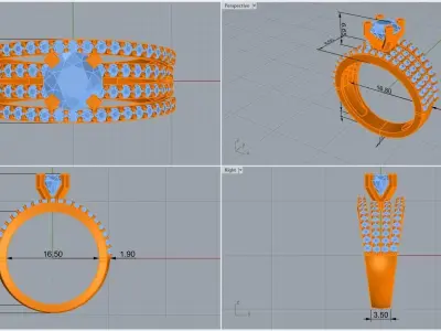 ring code 188 3D print model