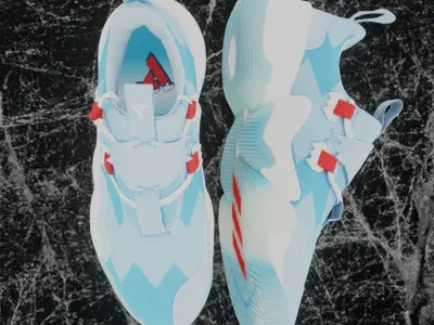 ADIDAS TRAE YOUNG 1 3D SHOES Low-poly 3D model