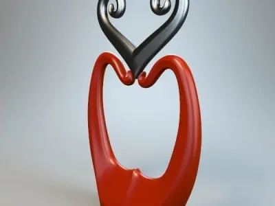 Abstract Figure m020 P 3D print model