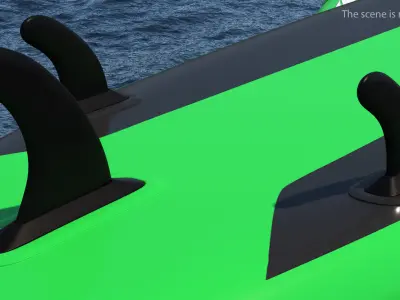 Inflatable Stand Up Paddle Board 3D model