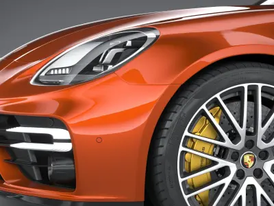 Porsche Panamera Turbo S Sport Turismo 2021 3D model