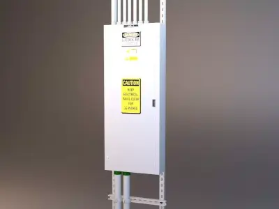 Electrical Panel Freestanding or Surface mount 3D model