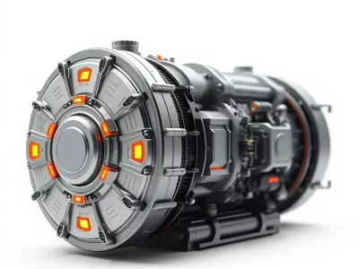 Futuristic Engine Core Model Pack Low-poly 3D model
