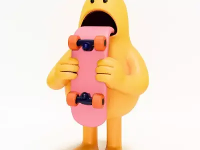 Skate Art Toy 3D print model