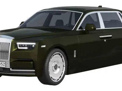 Phantom luxury sedan 3D model