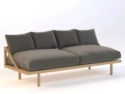 Dreamer Couch Velvetpop and Scott Sofa 3D model
