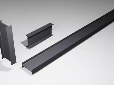 H-beam Steel 800 3D model