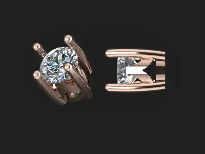 Diamond Earrings 2 3D print model
