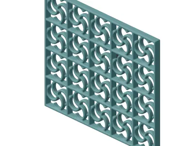 Plastic Luxurious Window Grill Toy 3D model