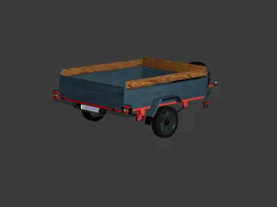 Trailer 3D model from CGTrader