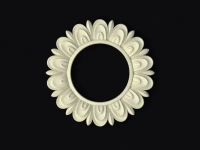 Central decor ornament for furniture 3D model 71