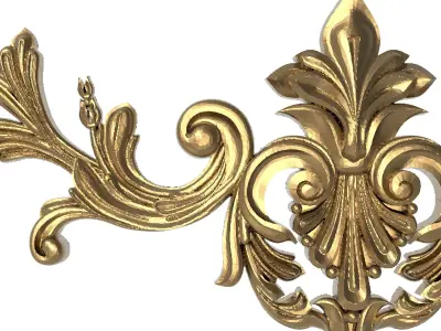  decorative pattern ready for 3D printing 3D model 105