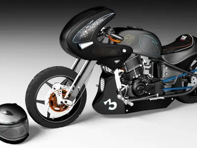 Motorcycle modified  sport 3D model