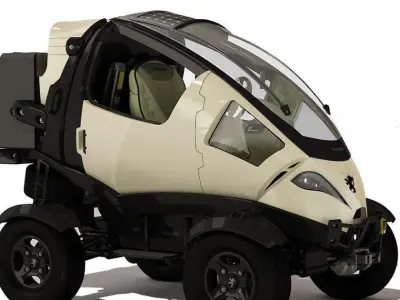 capsule peugeot car 3D model