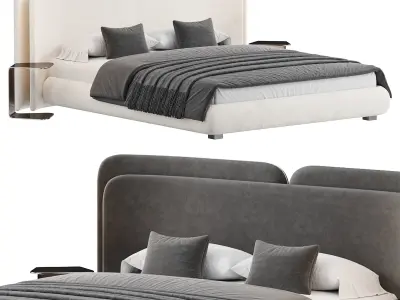 VALLETTA Bed Low-poly 3D model