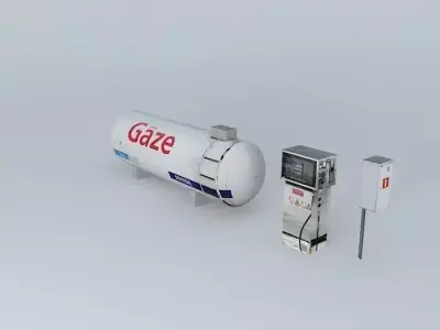 Gas tank Free 3D model