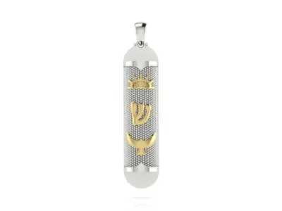 Mezuzah Pendant 3D print model